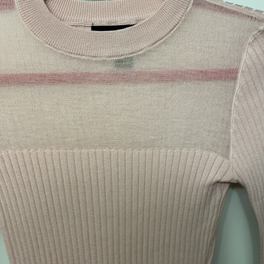 Forever 21 ribbed / mesh sweater size small - Picture 2 of 4